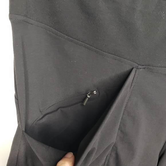 Lucy Lounge Pants S Pockets Curved Hem Stretch - Picture 3 of 6